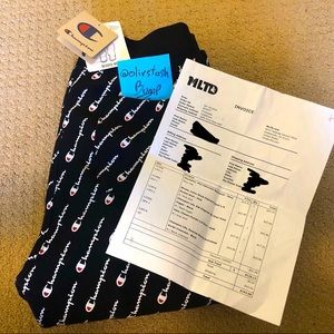 Champion Rw Diagonal All Over Print Jogger - Black